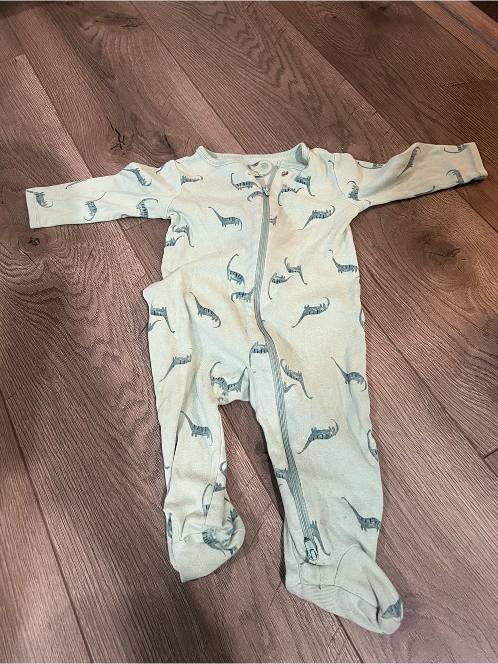 Carter’s Mint Green Dino Print Footed One-Piece